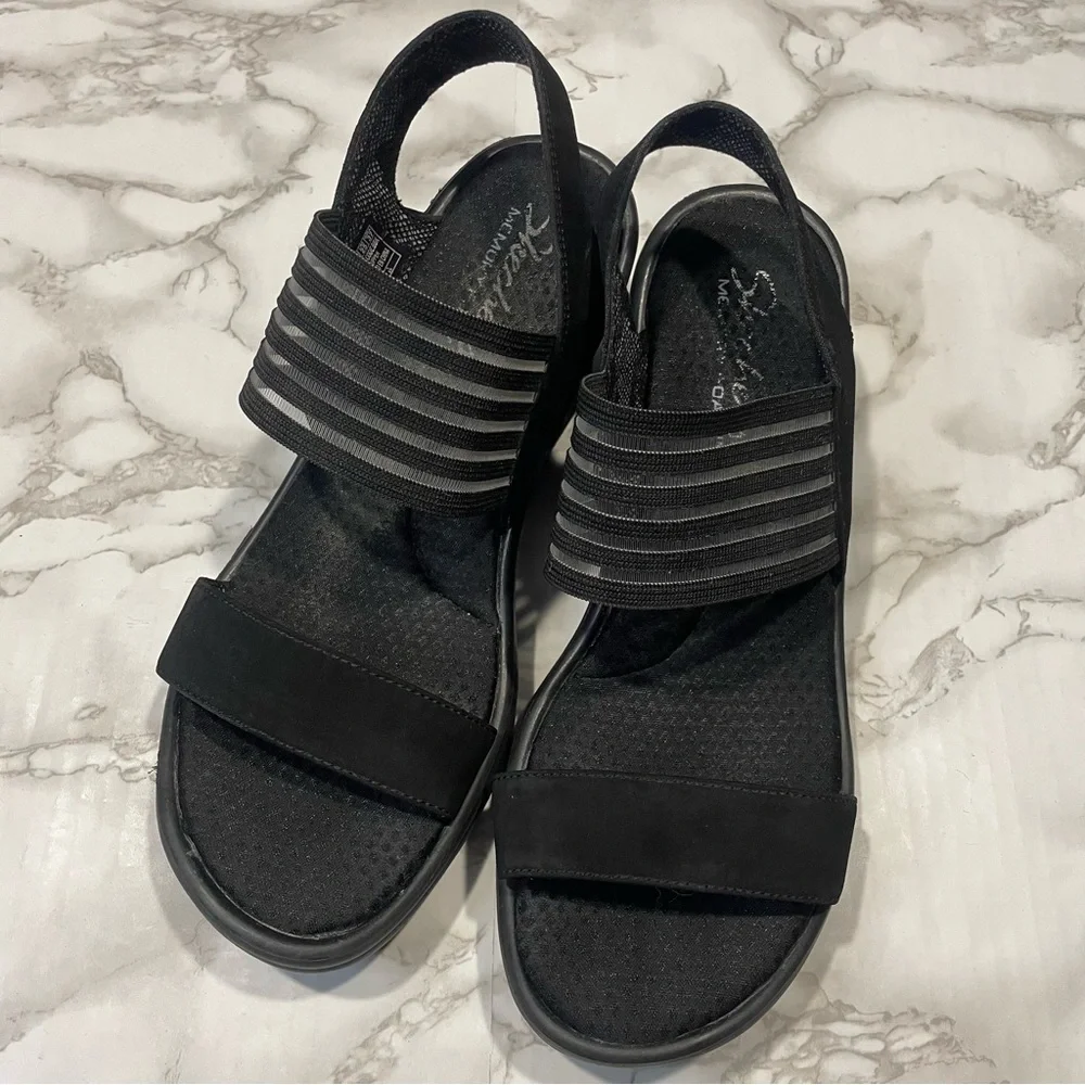 Skechers Cali Rumblers Platform Wedge Sandals - Picture 5 of 7